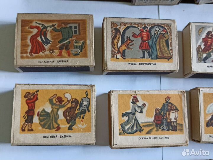 Сувенирный набор спичек, Русские сказки