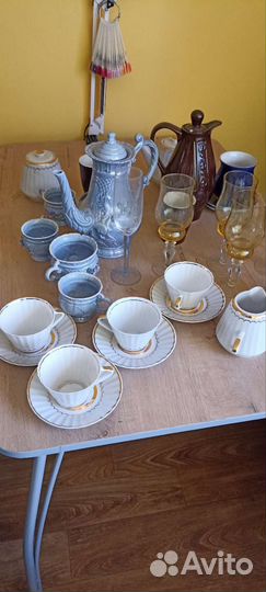 Фарфоровая посуда СССР сервиз чайный