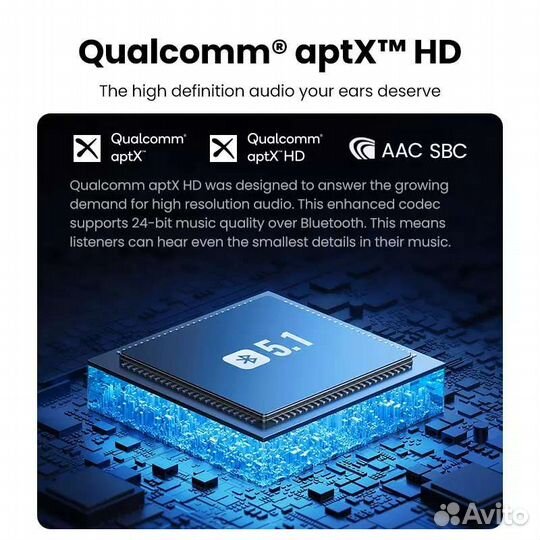 Ugreen Atpx Bluetooth 5.1 приемник