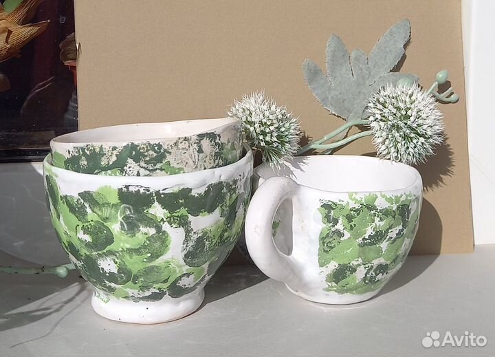 Чашка керамическая ручной работы 220мг