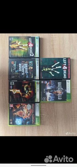 Xbox 360 с 2 джойстиками + 6 игр