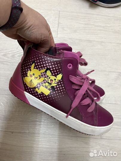 Ботинки-кеды для девочки Geox Pokemon