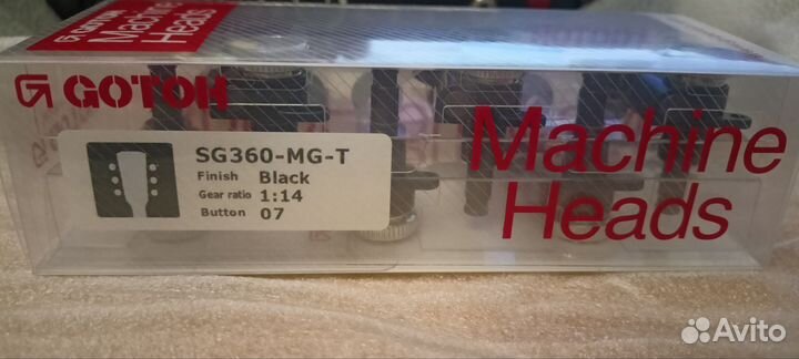 Колки локовые Gotoh SG360-MGT-07 Black 3+3 новые