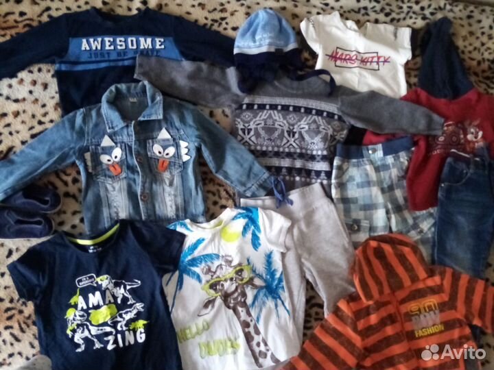 Пакет одежды для мальчика на 3-4 года 98, 104, 110