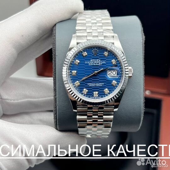 Часы Rolex 36mm Datejust blue
