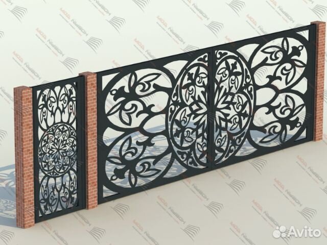 Забор металлический Хай-тек