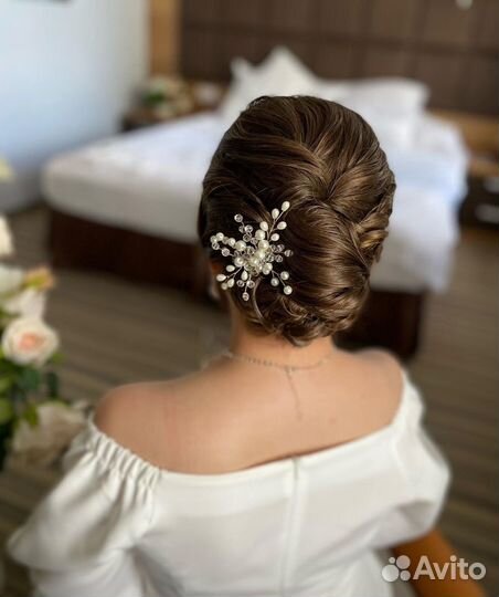 Свадебные прически и макияж,стилист профессионал