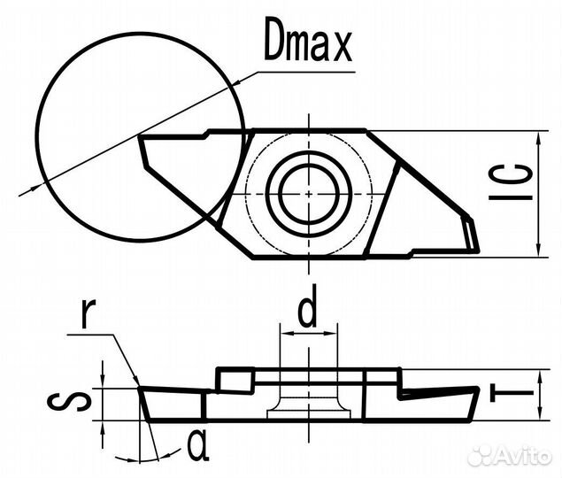 Отрезная пластина TKF-NB / TKF-NB-20DR