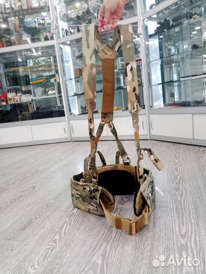 Разгрузочный пояс с лямками и капами