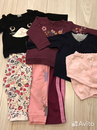 Пакет брендовой одежды на девочку 68