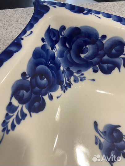 Блюдо тарелка миска гжель