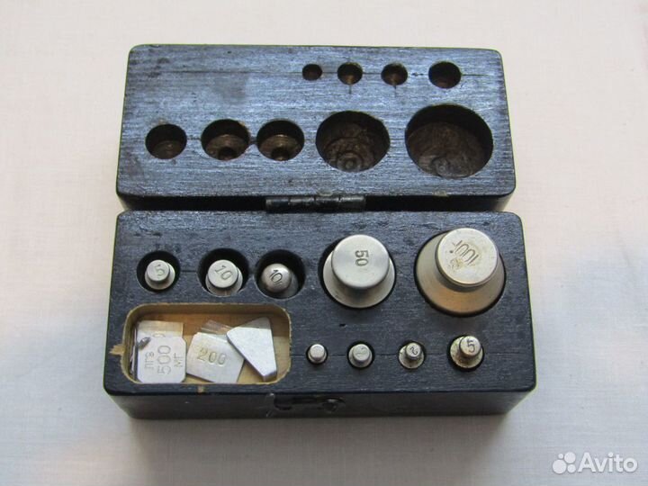 Набор гирек, разновесы, гиря для весов СССР №6112