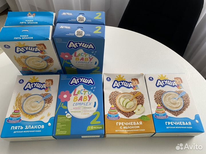 Агуша смесь и каши