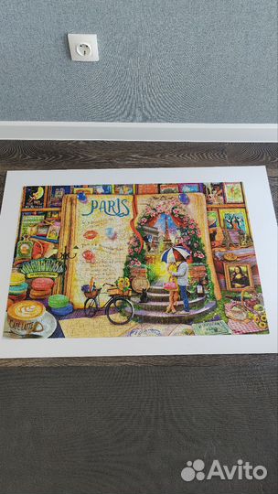 Пазлы и коврик для пазлов