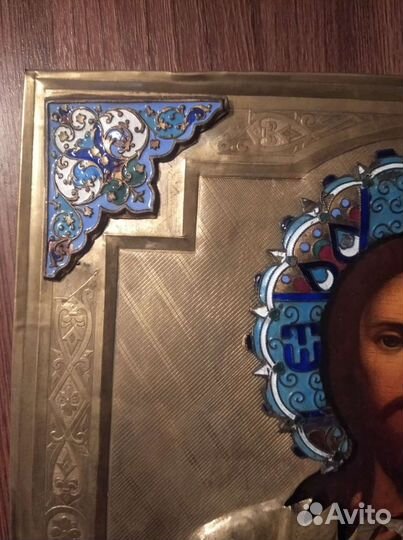 Старинная икона,Господь Вседержитель