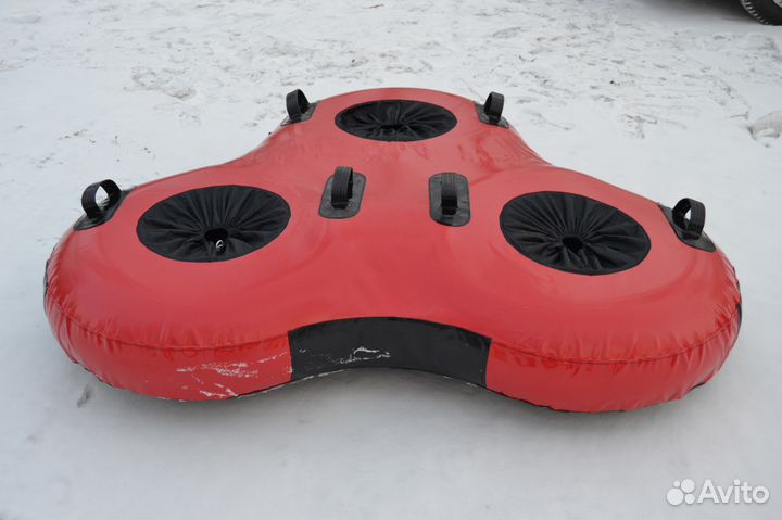 Тюбинг(надувные санки, плюшки) трехместные