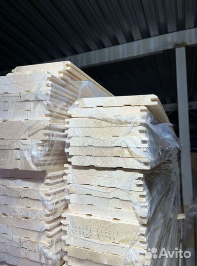 Сосна/ёлка Доска сухая строганная с фасками размер 6000 мм