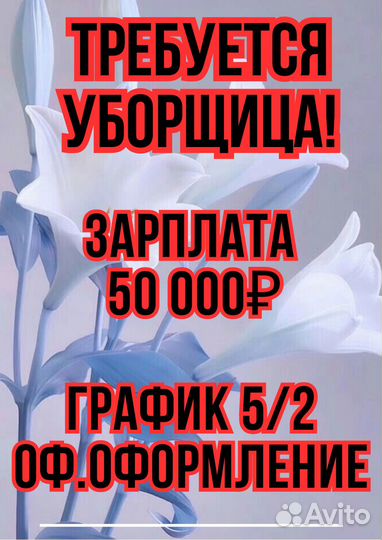 Уборщиц а в Ямал-авто на график 5/2