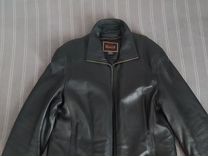 Кожаная куртка мужская 50 52 черная