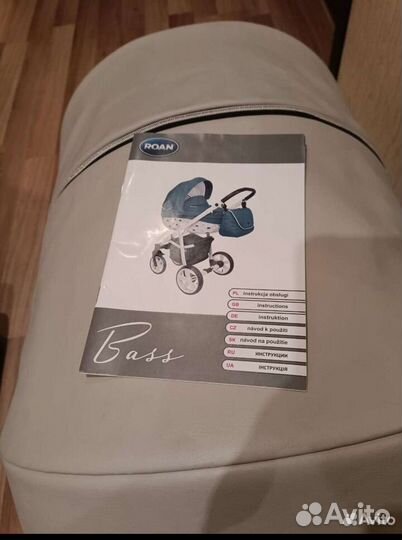 Коляска 2 в 1. Roan bass soft. Экокожа