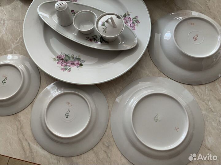 Набор столовой посуды чайный сервиз дулево СССР