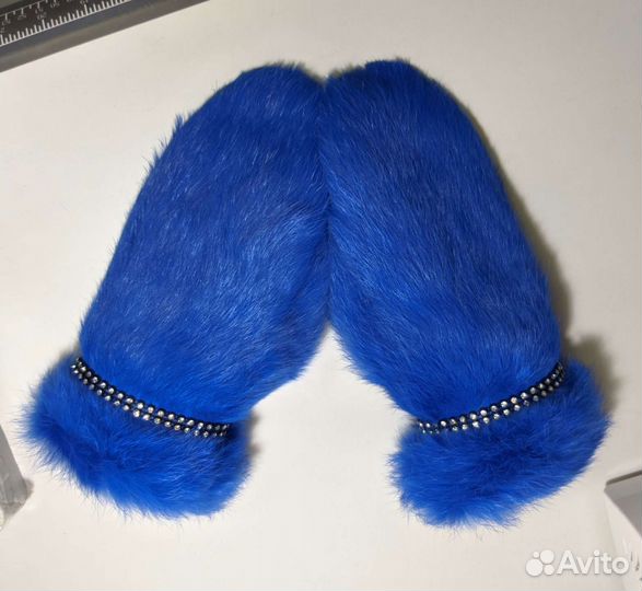 Варежки из кролика