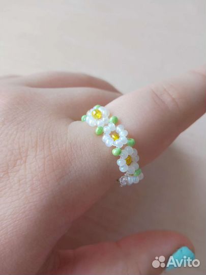 Кольцо из бисера