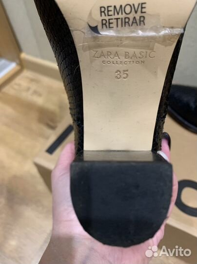 Ботильоны zara 35 размер