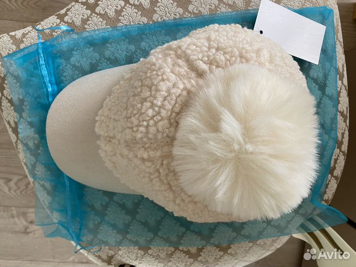 Бейсболка меховая женская теплая