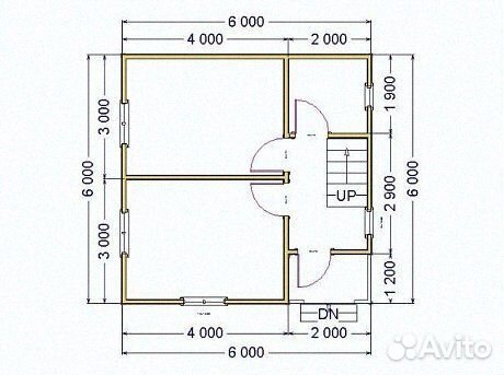 Каркасный дом 6х6