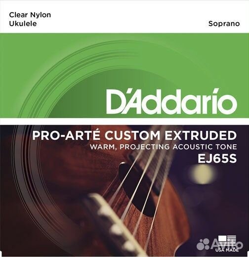 D'Addario EJ65S струны для укулеле сопрано