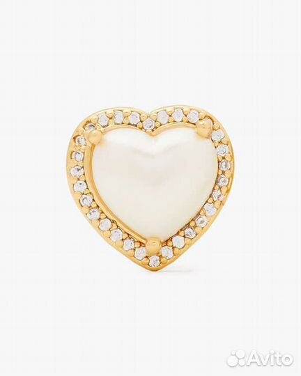 Серьги жемчужное сердце KS