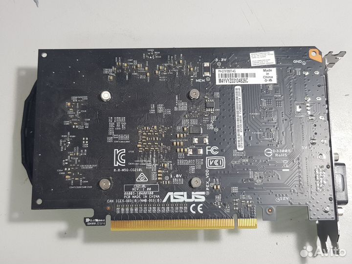 Видеокарта Asus Phoenix gtx 1050 ti