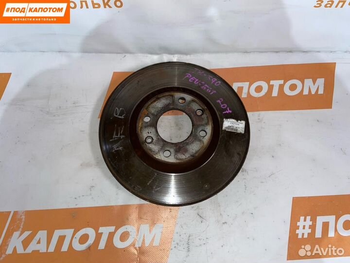 Диск тормозной передний Peugeot 207 рест. 2011