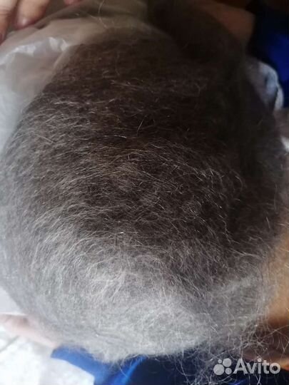 Пух козий чесаный