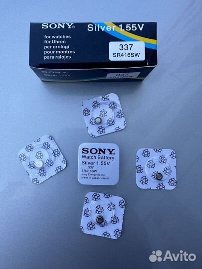 Батарейки Sony 337