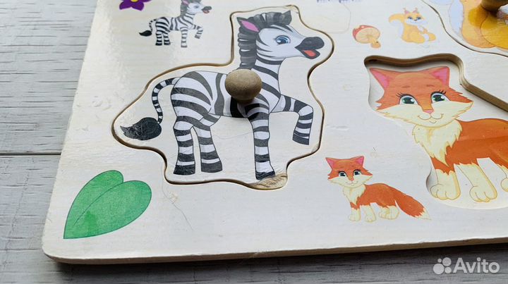 Пазлы вкладыши бизиборд для малышей