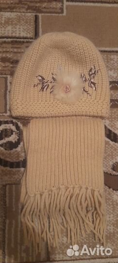 Комплект шапка и шарф