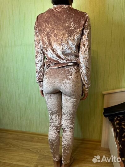 Бархатный костюм, женский, S