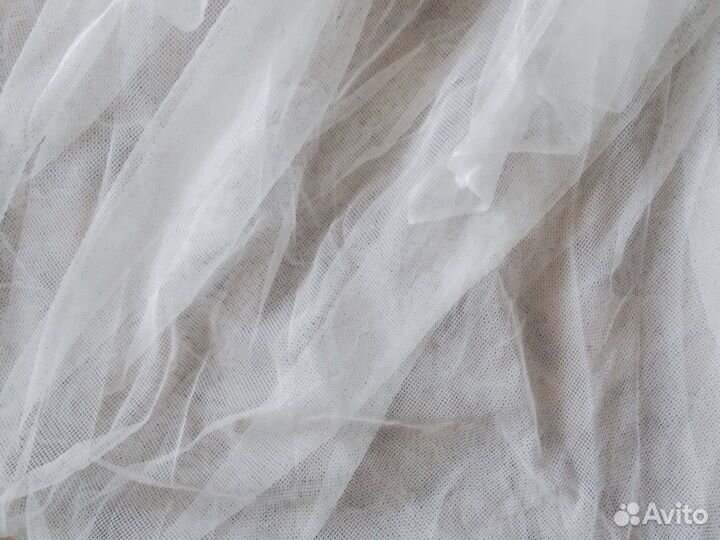Фатин белый. Тюль - 2 вида