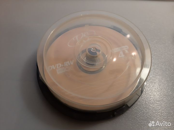 Диски DVD RW 4,7 гб (4 шт.) в коробке