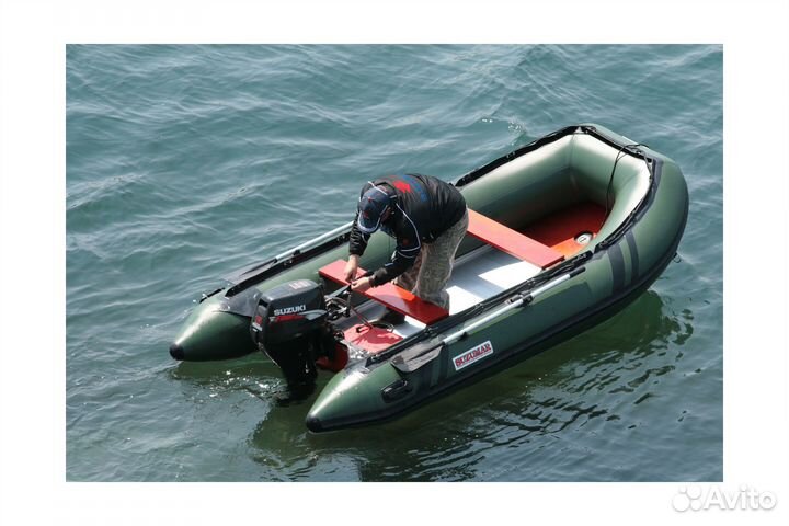 Лодка пвх suzumar 360AL зелёная