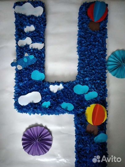 Цифра 4 на день рождения