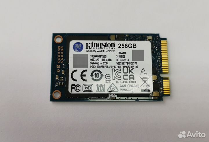 SSD Kingston KC600 SKC600MS/256G 256гб mSata