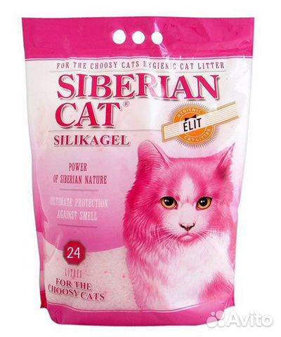 Наполнитель Сибирская кошка Elit Элитны Силикагель