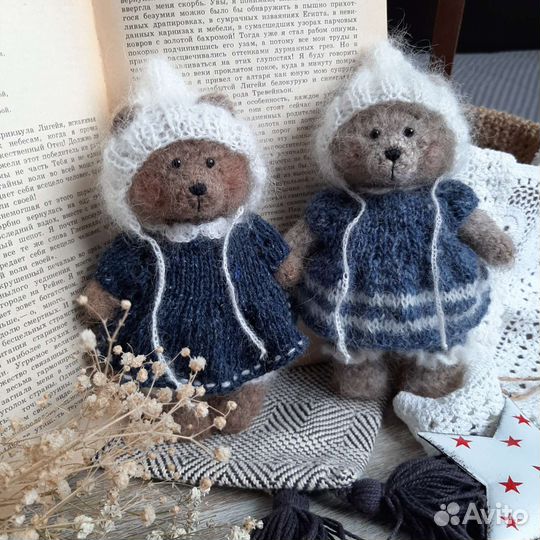 Мишка Тедди. Вязаная игрушка. Ручная работа