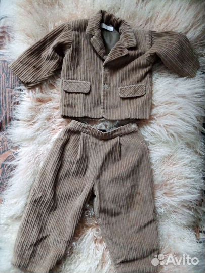 Костюм на мальчика вельветовый праздничный на год