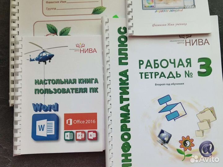 Рабочие тетради и книга пользователя пк