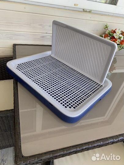 Лоток туалет для собак со стенкой