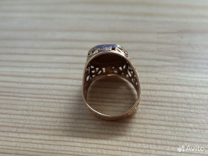 Золотое кольцо, печатка, 585